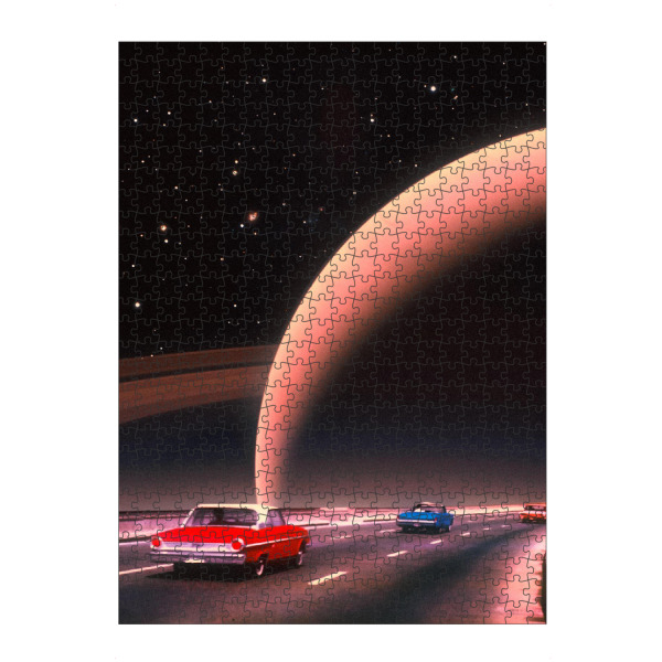 Puzzle Ravensburger "Galaktischer Pendelverkehr" artboxONE - Reise,Automobile,Galaxy