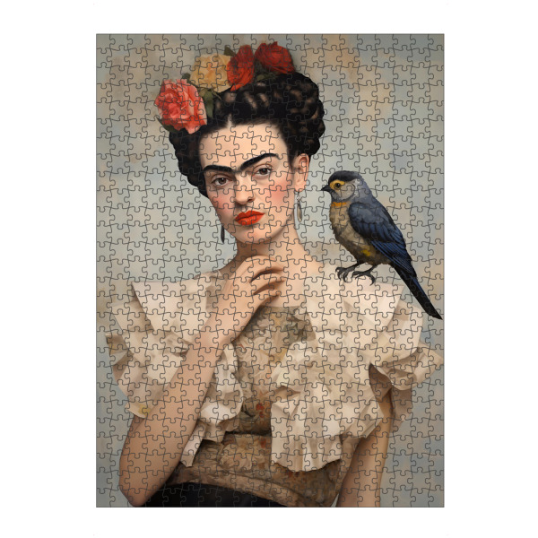 Puzzle Ravensburger "Frida Fashion Style" artboxONE - Floral,Menschen,Fashion