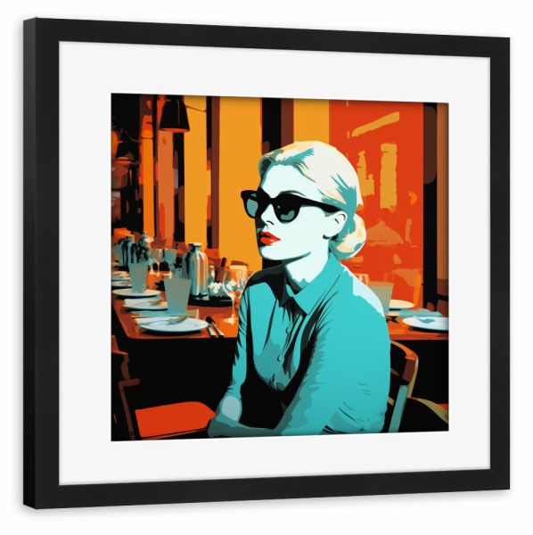 Poster mit Rahmen schwarz "ABENDESSEN BEREIT" artboxONE - Essen & Trinken,Menschen,Fashion,Für Mama