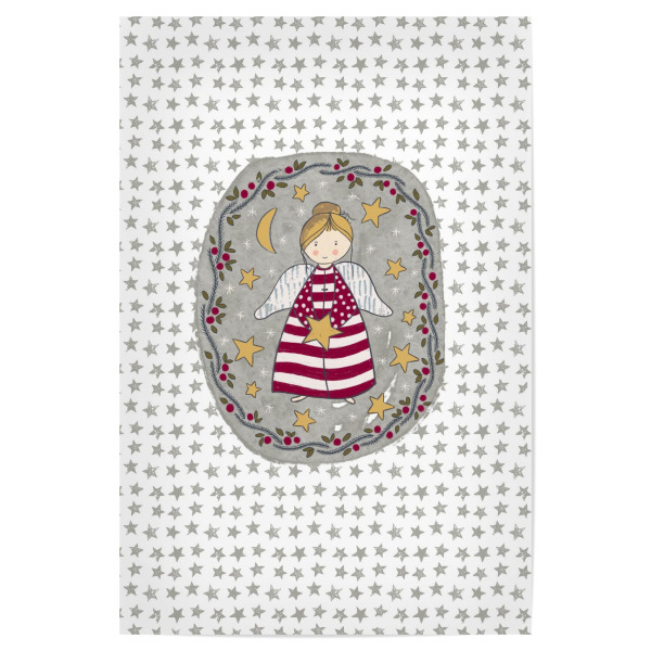 Poster "Engel mit Stern" artboxONE - Weihnachten - Engel,Stern,Weihnachten,Flügel,Adventskalender,Kind