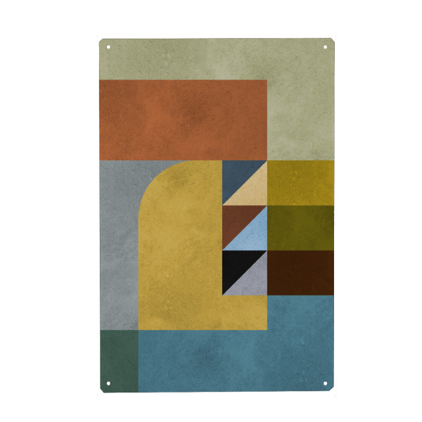 Holzbild "Modern and geometric A" artboxONE - Abstrakt,Geometrie