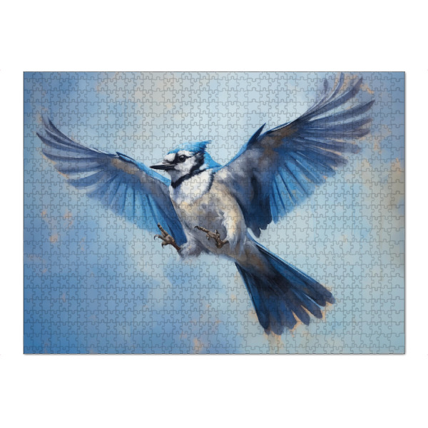Puzzle Ravensburger "Fliegender Blauhäher" artboxONE - Natur,Tiere