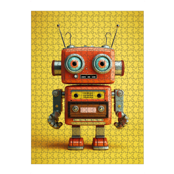 artboxONE Puzzle "Niedlicher Metallroboter" artboxONE - Lustig