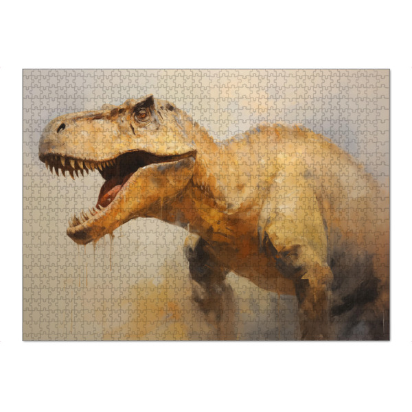 Puzzle Ravensburger "Maiasaura" artboxONE - Natur,Tiere - Kunst,Dino,Dinosaurier,Maiasaura,öl,Farbe,Gemälde,Rex - Bild kunst