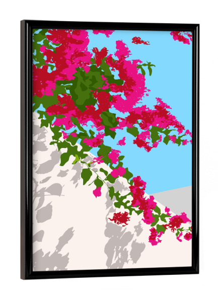 Poster mit schwarzem Rahmen "Bougainvillea-Blüte" artboxONE - Floral