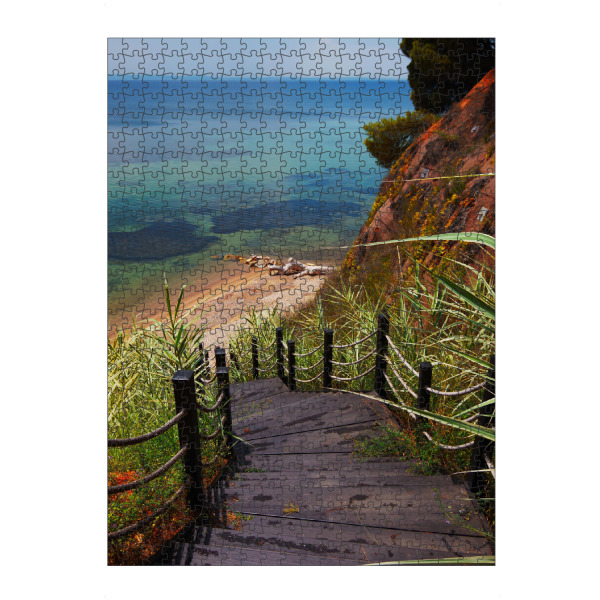 artboxONE Puzzle "Weg zum Meer & Strand" artboxONE - Natur,Reise,Reise / Strand und Meer
