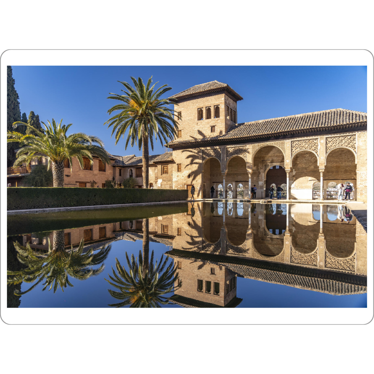 Tischset "Alhambra Granada" artboxONE - Reise,Architektur - Andalusien,Spanien,Alhambra,Granada,Partal palast,Welterbe - Bild andalusien