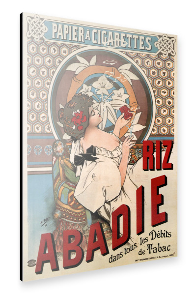 Alu-Dibond "Mucha - Riz Abadie" 30x20 cm artboxONE