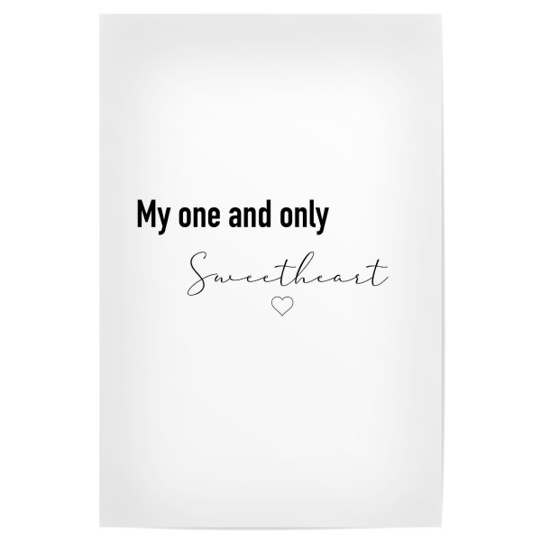 Poster 30x20 cm "Liebes Botschaft" artboxONE - Typografie,Liebe
