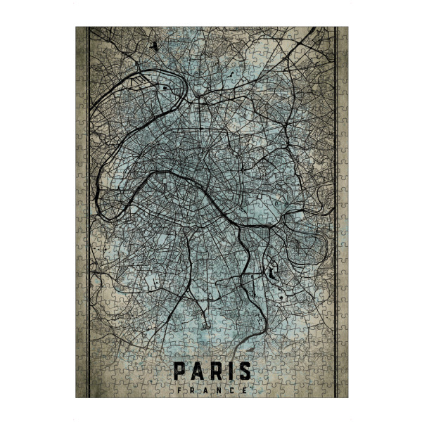 artboxONE Puzzle "Vintage Karte Paris" artboxONE - Städte / Paris,Kartografie