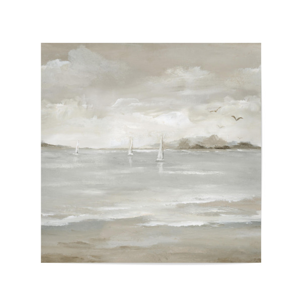 Poster 20x20 cm "Fortsetzung von Sail Away" artboxONE - Abstrakt,Reise / Strand und Meer - Segeln,Boot,Strand,Meer,Meer,Küste,Küste