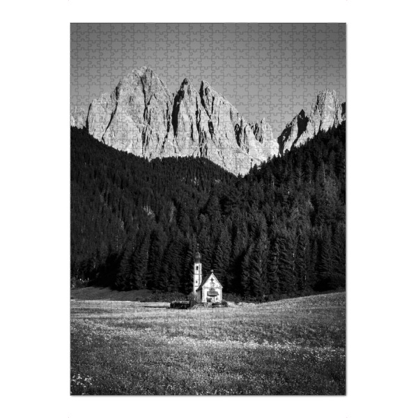 Puzzle Ravensburger "Bergkirche" artboxONE - Natur,Reise - Natur,Naturfotografie,Berge - Bild natur