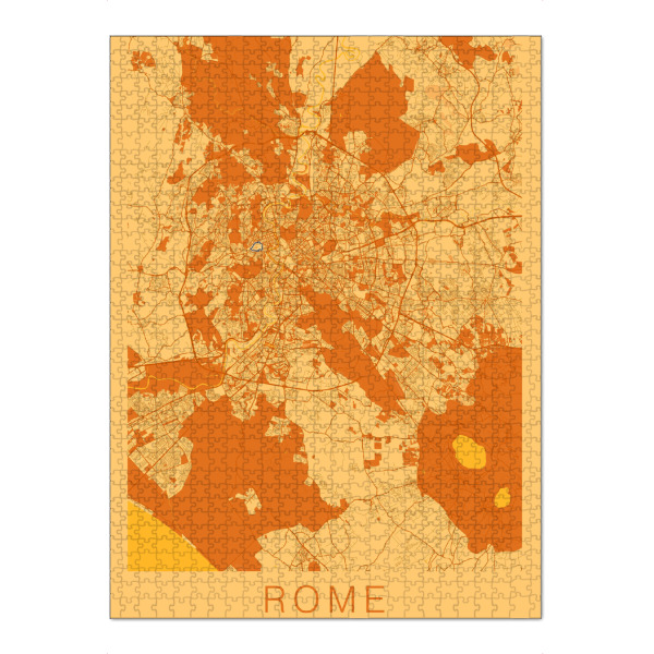 Puzzle Ravensburger "Roma als City Map" artboxONE - Städte / Rom,Kartografie