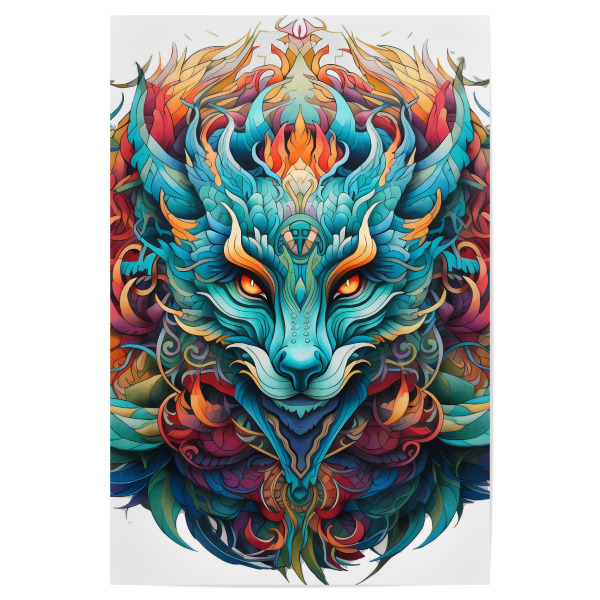Poster 30x20 cm "Mandala - Mystisch - Nebel" artboxONE - Tiere,Abstrakt,Fiktion