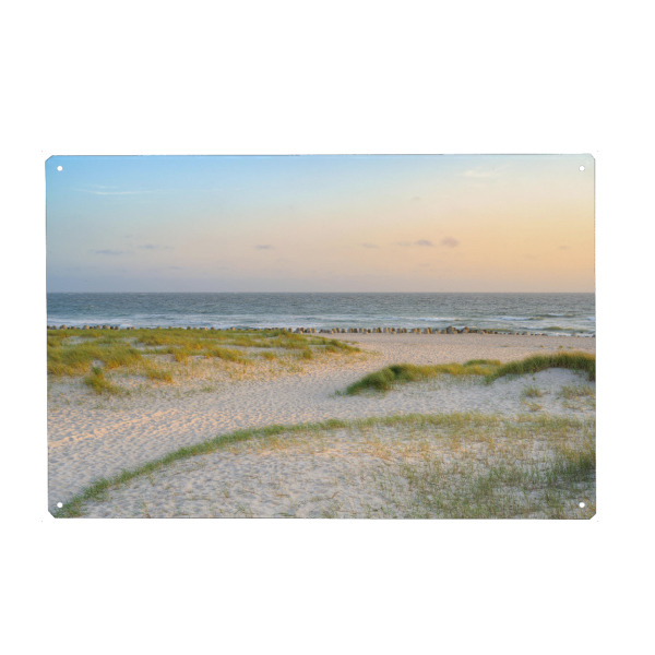 Metall Poster "Weststrand in Hörnum am Abend" artboxONE - Natur,Reise,Reise / Strand und Meer