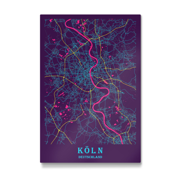 Galerie-Print "Stadtplan von Köln" 30x20 cm artboxONE