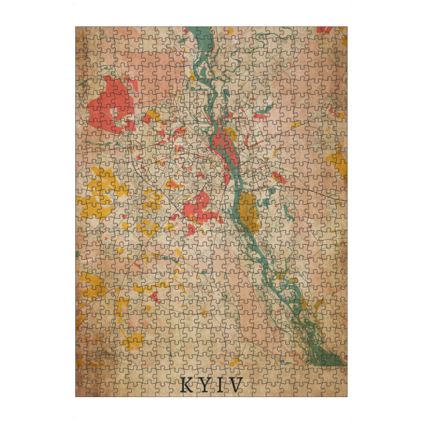 Puzzle Ravensburger "Vintage Kiew Map" artboxONE - Städte / Weitere,Kartografie