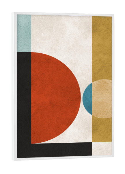 Poster mit weißem Rahmen "Modern and geometric B" artboxONE - Abstrakt,Geometrie
