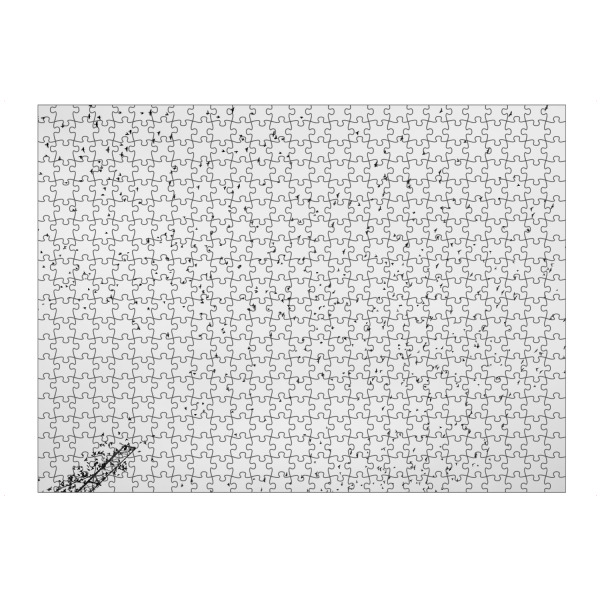 artboxONE Puzzle "Aufgeschreckt" artboxONE - Natur,Tiere,Schwarzweiß - Bodensee,Baum,Vögel,Stare,Fliegen,Flug,Kolonie,Schwarz,Weiß,S/w