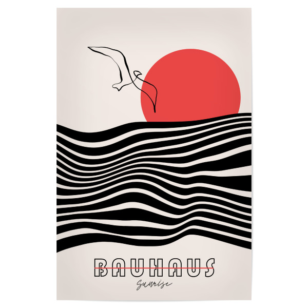 Poster "Minimalistischer Sonnenaufgang" artboxONE - Tiere,Abstrakt,Geometrie