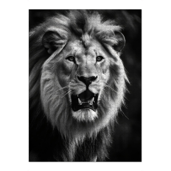 Puzzle Ravensburger "Löwe im Angesicht" artboxONE - Tiere - Afrika,Raubtiere,Löwe,Wildtier,Tier,Savanne,Großkatzen - Bild afrika