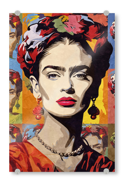 Acrylglasbild "Frida Kahlo Pop Art" artboxONE - Menschen