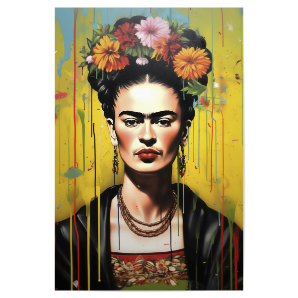 Poster "Frida Kahlo Street Art" artboxONE - Streetart,Buchstaben / F