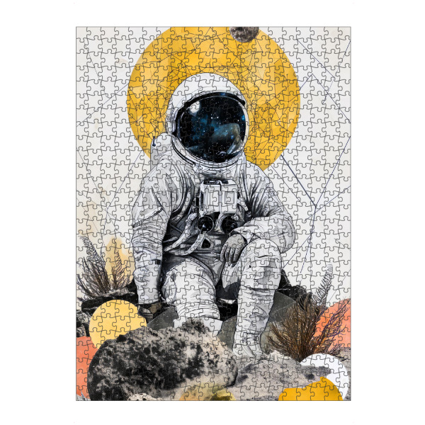 artboxONE Puzzle "Third day on the Moon" artboxONE - Menschen,Galaxy - Frau,Dame,Kosmos,Mond,Astronaut,Mädchen - Bild frau