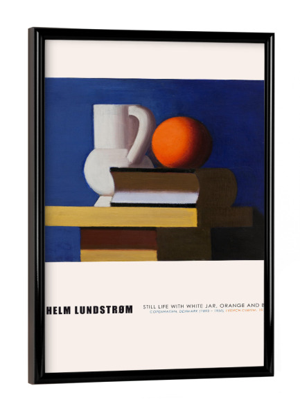 Poster mit schwarzem Rahmen "Vilhelm Lundstrøm - Stillleben" artboxONE - Typografie,Essen & Trinken