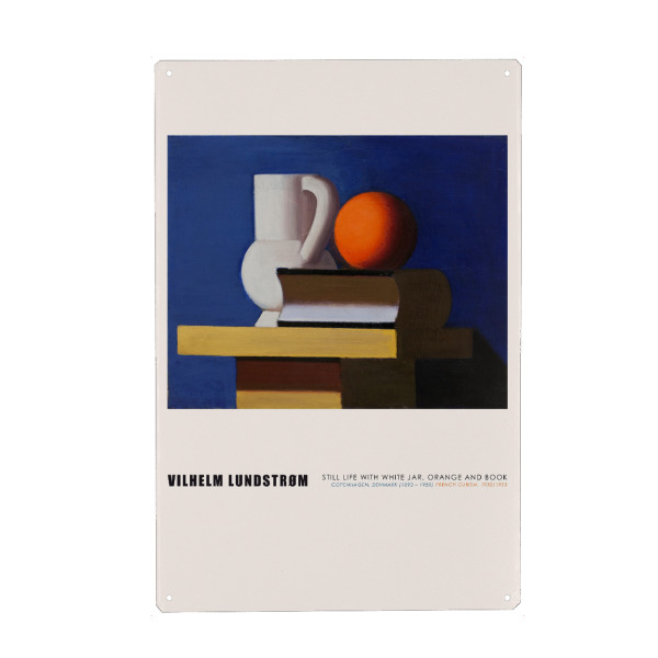 Holzbild "Vilhelm Lundstrøm - Stillleben" artboxONE - Typografie,Essen & Trinken