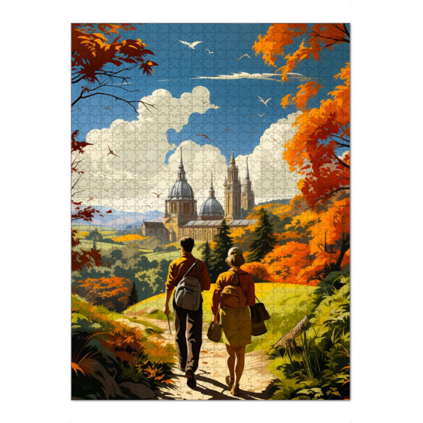 Puzzle Ravensburger "Ein Oxford-Abenteuer" artboxONE - Städte,Natur,Liebe