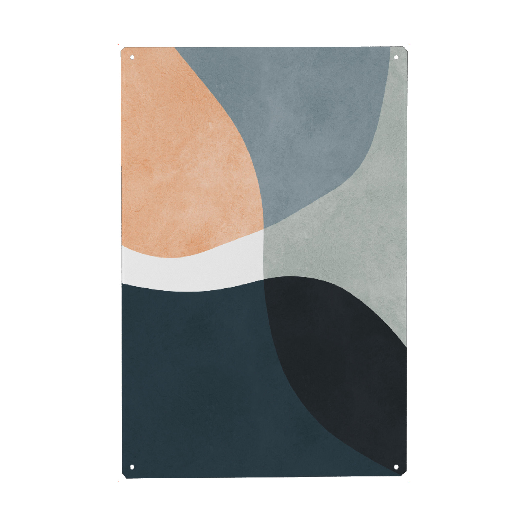 Metall Poster "Ausdrucksstarker Boho I" artboxONE - Abstrakt,Geometrie