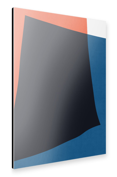 Alu-Dibond "Blaue und rote Kunst F" 30x20 cm artboxONE