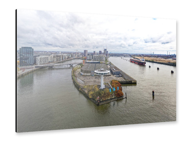 Alu-Dibond "Lighthouse Zero - Hamburg 2023 Nov" 30x20 cm artboxONE