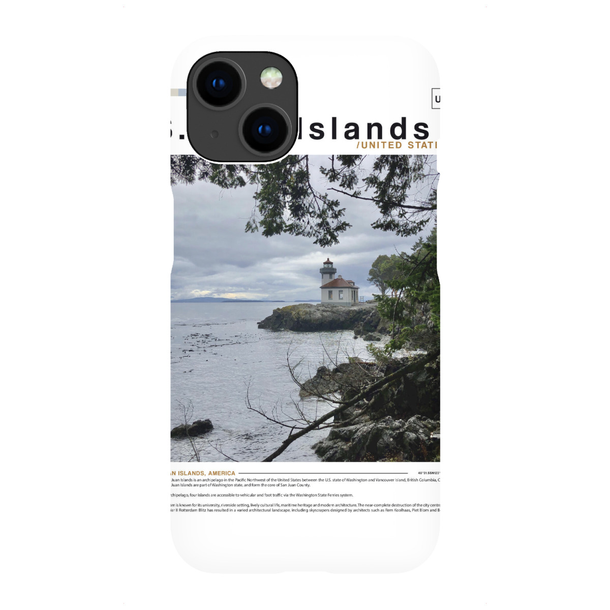 iPhone "Zeitungscover der San-Juan-Inseln" Premium-Case Handyhülle artboxONE