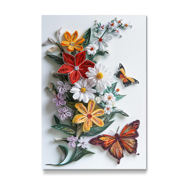 Galerie-Print "Quilling aus Papier mit Blumen" 30x20 cm artboxONE
