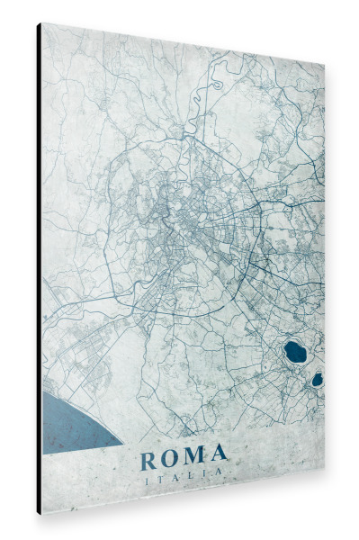 Alu-Dibond "Rome Vintage City Map" 30x20 cm artboxONE