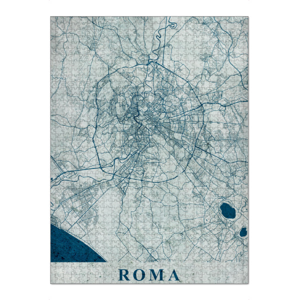 Puzzle Ravensburger "Rome Vintage City Map" artboxONE - Städte / Rom,Kartografie