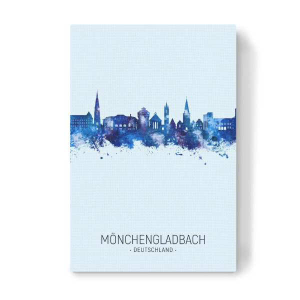 Leinwandbild "Mönchengladbach - Skyline" artboxONE - Städte - Mönchengladbach,Deutschland,Deutschland,Skyline,Stadtbild,Stadtbild,Aquarell,Malerei