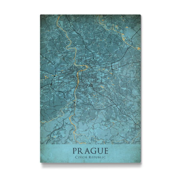 Galerie-Print "Vintage Prag Map" 30x20 cm artboxONE