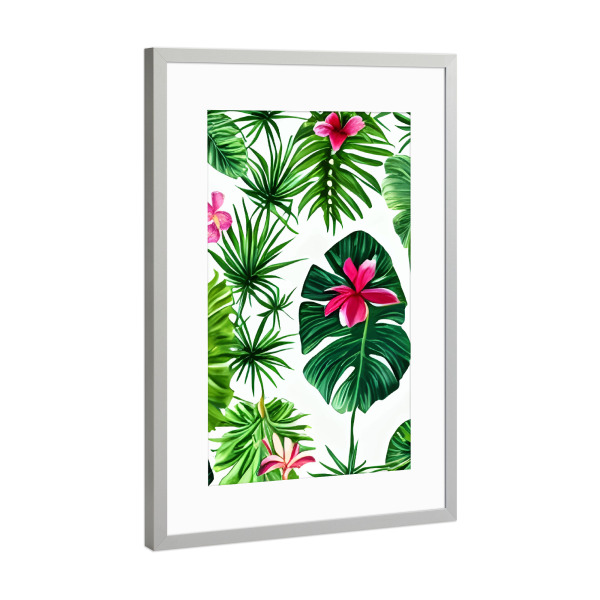 Poster mit Rahmen Silber "Der Wendekreis" artboxONE - Natur,Floral