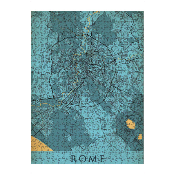 Puzzle Ravensburger "Rome Vintage CityMap" artboxONE - Städte / Rom,Kartografie