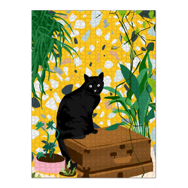 Puzzle Ravensburger "Urban Jungle Cat" artboxONE - Natur,Tiere