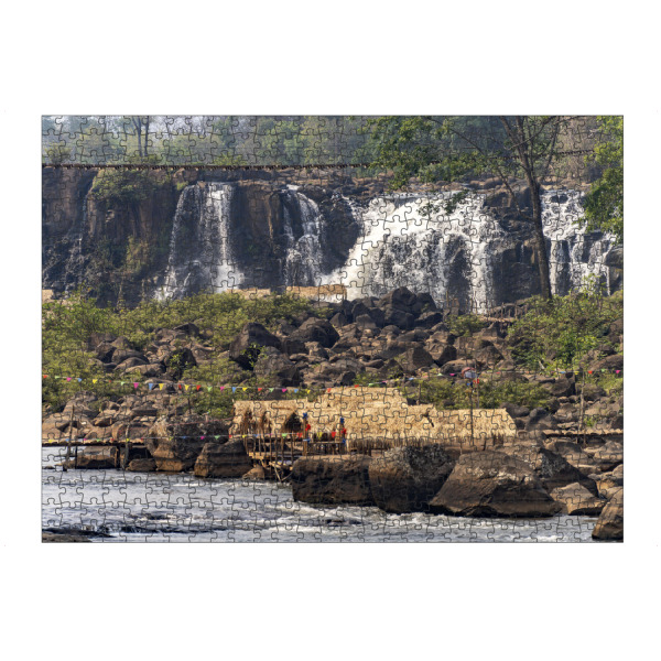 Puzzle Ravensburger "Tad Lo Wasserfall" artboxONE - Natur,Reise / Asien - Tad lo,Wasserfall,Ban saenvang,Laos,Asien,Bolaven - Bild tad lo