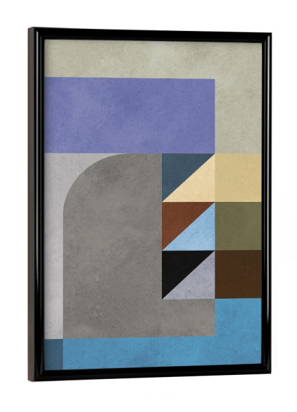 Poster mit schwarzem Rahmen "Modernes und geometrisches C" artboxONE - Abstrakt,Geometrie