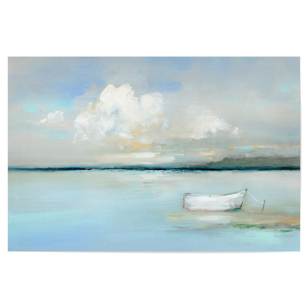 Poster 30x20 cm "Tag des Angelns" artboxONE - Natur,Reise / Strand und Meer - Boot,Meer,Küste