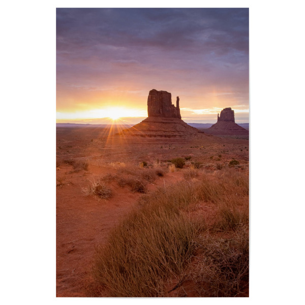 Poster "Sonnenaufgang im Monument Valley" artboxONE - Natur,Reise,Reise / Länder - Sonnenaufgang,Naturfotografie,Reisefotografie,Reisen