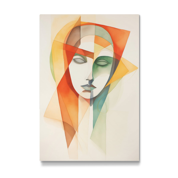 Galerie-Print "Geometrische Aquarellfrau" 30x20 cm artboxONE