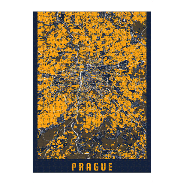 artboxONE Puzzle "Prag als Stadtplan" artboxONE - Städte / Prag,Kartografie