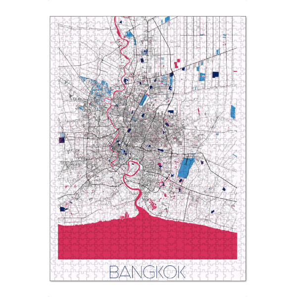 Puzzle Ravensburger "Bangkok Thailand" artboxONE - Städte / Weitere,Kartografie